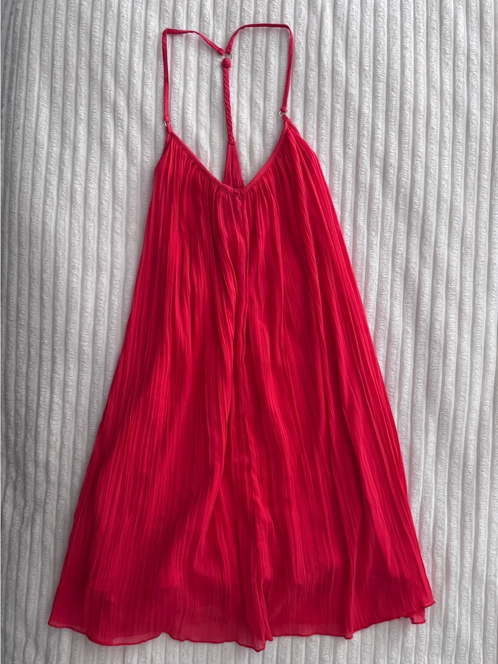 Abercrombie & Fitch Pleated Backless Slip Dress